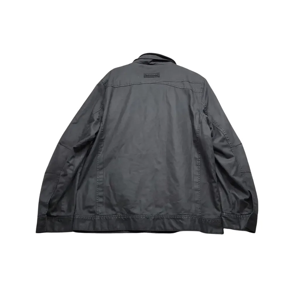 Oakley Mens XL Black Full Zip Utility Field Jacket Regular Fit Casual Coat